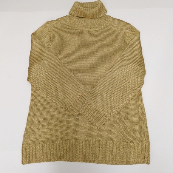 Lauren Ralph Lauren Gold Turtleneck Sweater - Picture 4 of 10
